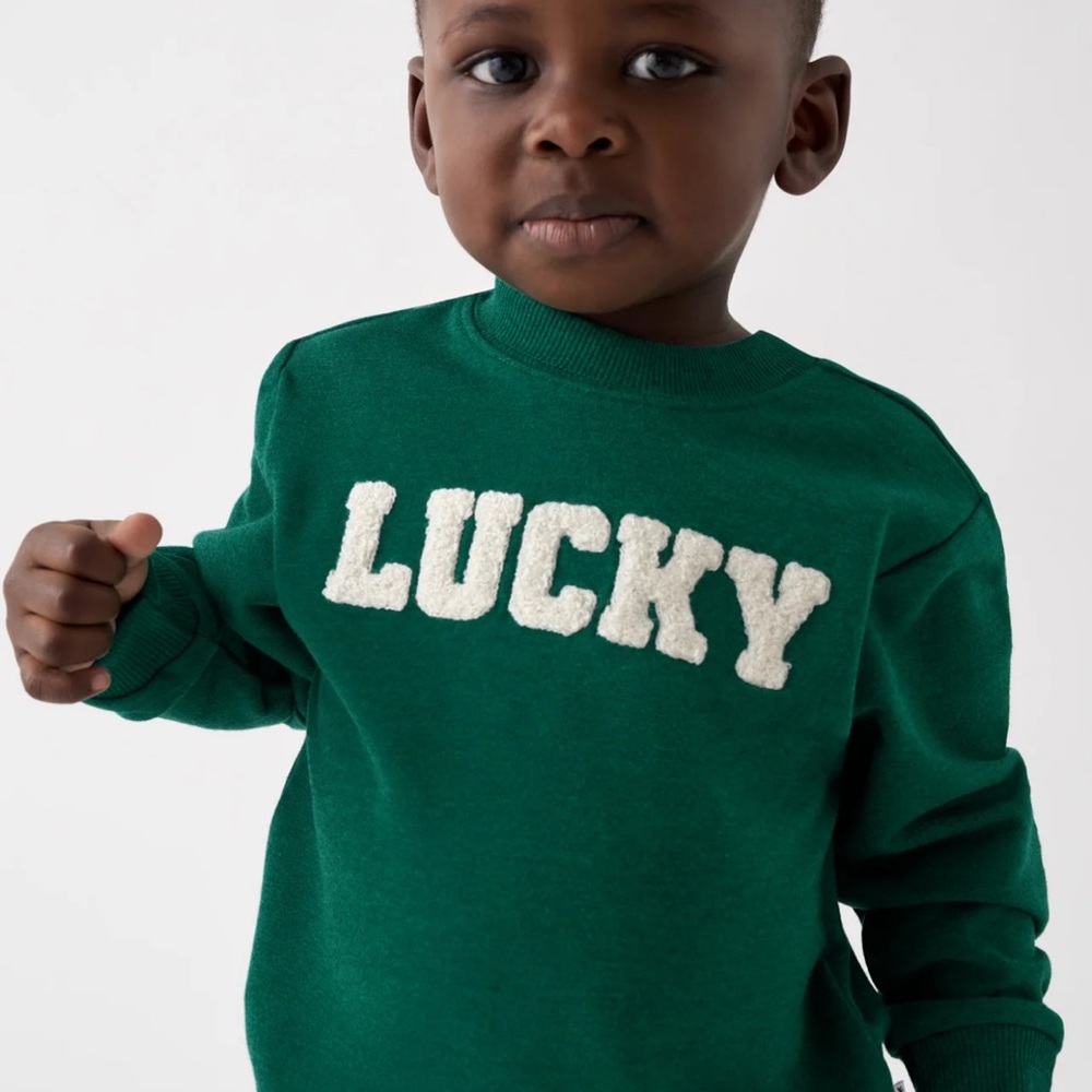 Little Sleepies LUCKY Bamboo Crewneck Sweatshirt - Picture 1 of 5